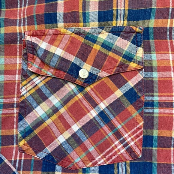 RARE Men’s RAGZ Plaid Shirt Snap Up Front OOAK Vintage VTG Size Large L - Picture 3 of 10